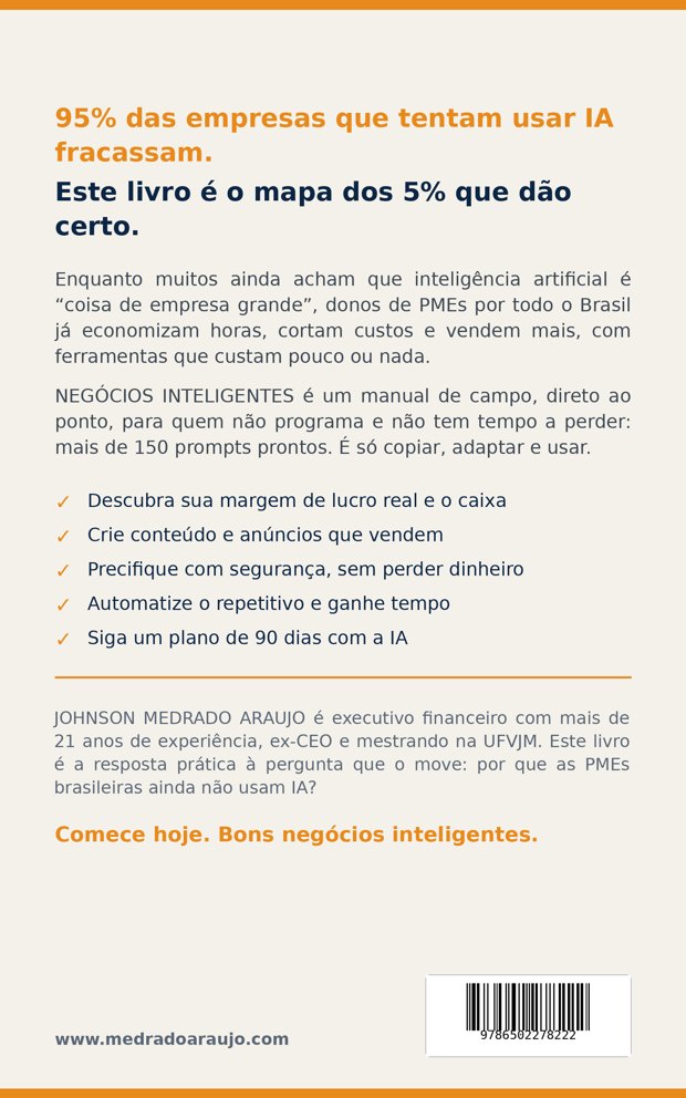Contracapa de Negócios Inteligentes